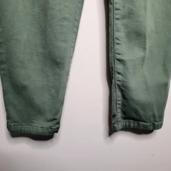 Sézane Paris Austin Cargo Green Paperbag Cut High Waisted Pant EU 44 / US 12 - Picture 8 of 16
